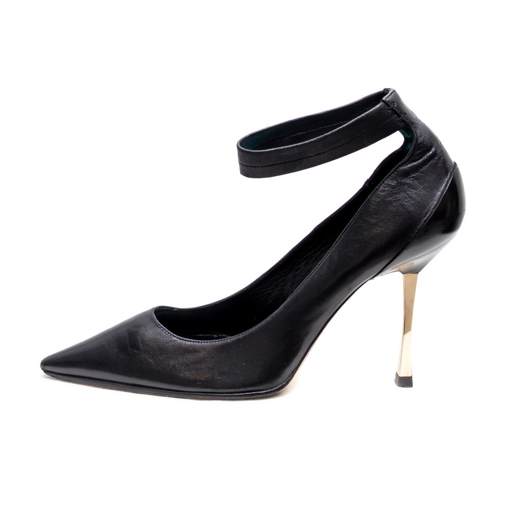 F/W 1997 Tom Ford for Gucci Black Leather Ankle-Strap Stiletto Shoes US: 7 B - Picture 2 of 12